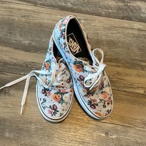 Floral Vans size 7